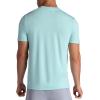 Gaiam Men’s Stretch Tech T-Shirt, Standard Fit, Stretch Midweight Performance Material(Pastel Turq)