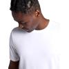 Gaiam Men’s Stretch Tech T-Shirt, Standard Fit, Stretch Midweight Performance Material(Stark White)
