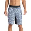 Gaiam Men’s 9” Camo Short, Standard Fit, Stretch Lightweight Material, Moisture-Wicking(Grey – Chi)