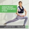 Gaiam Weighted Vest for Women and Men, Adjustable Weighted Workout Vest for Walking, Running, Strength Training(PrecisionFit)