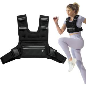 Gaiam Weighted Vest for Women and Men, Adjustable Weighted Workout Vest for Walking, Running, Strength Training(PrecisionFit)