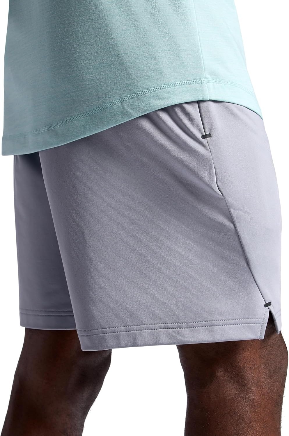 imageGaiam Mens Breathe Ease Short Sleeve Crewneck Top Standard Fit Stretch Heavyweight Performance MaterialPastel Turquoise Heather