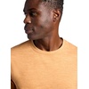 Gaiam Men’s Breathe Ease Short Sleeve Crewneck Top, Standard Fit, Stretch Heavyweight Performance Material(Biscuit Heather)