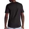 Gaiam Men’s Breathe Ease Short Sleeve Crewneck Top, Standard Fit, Stretch Heavyweight Performance Material(Black)