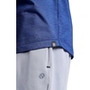 Gaiam Men’s Breathe Ease Short Sleeve Crewneck Top, Standard Fit, Stretch Heavyweight Performance Material(Medieval Blue Heather)