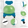 Gaiam Kids Balance Ball Chair, Purple/Pink