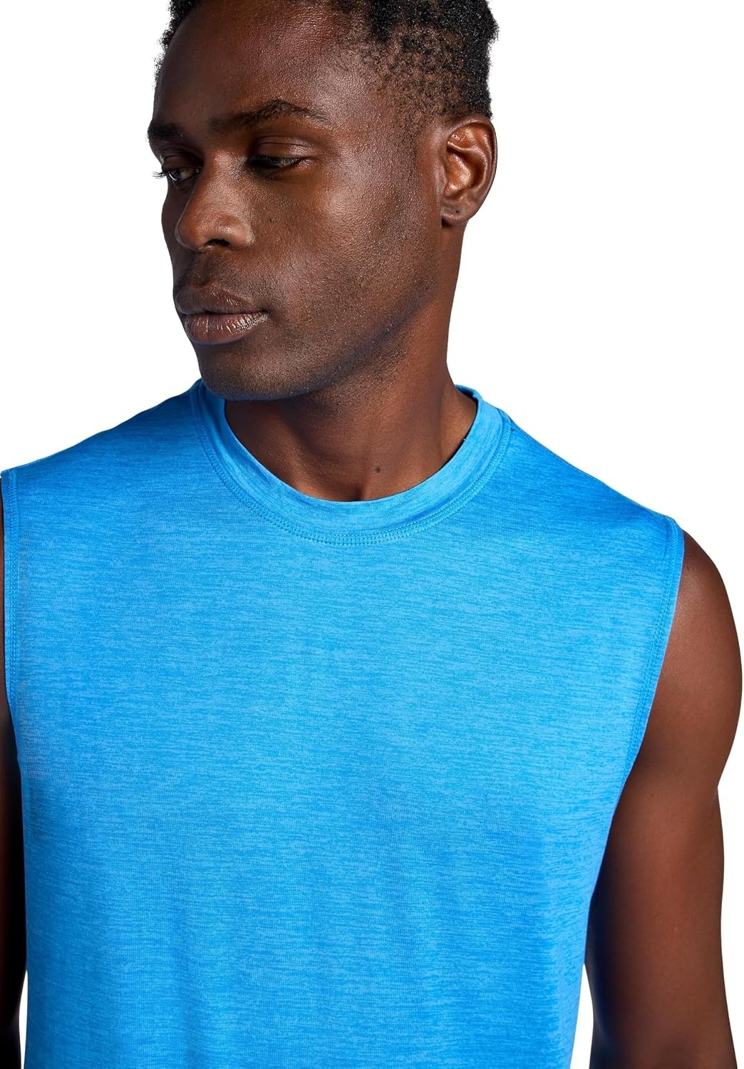 image:imageGaiam Mens Everyday Basic Muscle Tank Top Standard Fit Stretch Midweight MaterialCampanula Heather