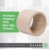 Gaiam 6″ Mini Yoga Wheel, Compact Spine & Back Stretcher, Non-slip Cushioning,Back Roller Wheel For Yoga, Pilates,Exercise(Sheer Chambray)