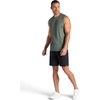 Gaiam Men’s Everyday Basic Muscle Tank Top, Standard Fit, Stretch Midweight Material(Duck Green Heather)