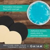 Gaiam Mini Cold Therapy Ice Packs for Injuries, Post-Workout Recovery, and Pain Relief – Includes 2 Cold Packs, 1 Pouch, 5 Adhesive Stickers, and 1 Freezer Bag – Convenient and Reusable