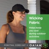 Gaiam Ponytail Hat for Women Breathable Mesh Running Hat, Workout Cap with Moisture Wicking Sweatband,Adjustable Baseball Cap(Black)