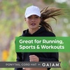Gaiam Ponytail Hat for Women Breathable Mesh Running Hat, Workout Cap with Moisture Wicking Sweatband,Adjustable Baseball Cap(Black)