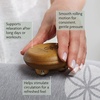 Gaiam Relax Handheld Massager – Portable Wood Massage Tool with 3 Free-Rolling Stainless Steel Balls for Sore Muscle, Tension & Blood Circulation Relief