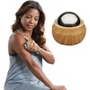 Gaiam Restore Cold Therapy Massage Roller Ball, Handheld Massager for Muscle Relief & Recovery, Stainless Steel Manual Cold Massage Roller Ball for Back, Feet, Shoulders, and Legs