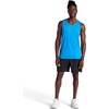 Gaiam Men’s Everyday Basic Tank Top, Standard Fit, Stretch Midweight Jersey Material(Vibrant Blue Heather)