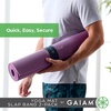 Gaiam Yoga Mat Strap Slap Band – Keeps Your Mat Tightly Rolled and Secure with One Snap – Strong Clasp for Yoga Mat Storage and Travel – Fits Most Size Mats (20″ L x 1.5″ W)