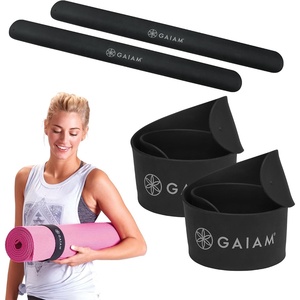 Gaiam Yoga Mat Strap Slap Band – Keeps Your Mat Tightly Rolled and Secure with One Snap – Strong Clasp for Yoga Mat Storage and Travel – Fits Most Size Mats (20″ L x 1.5″ W)