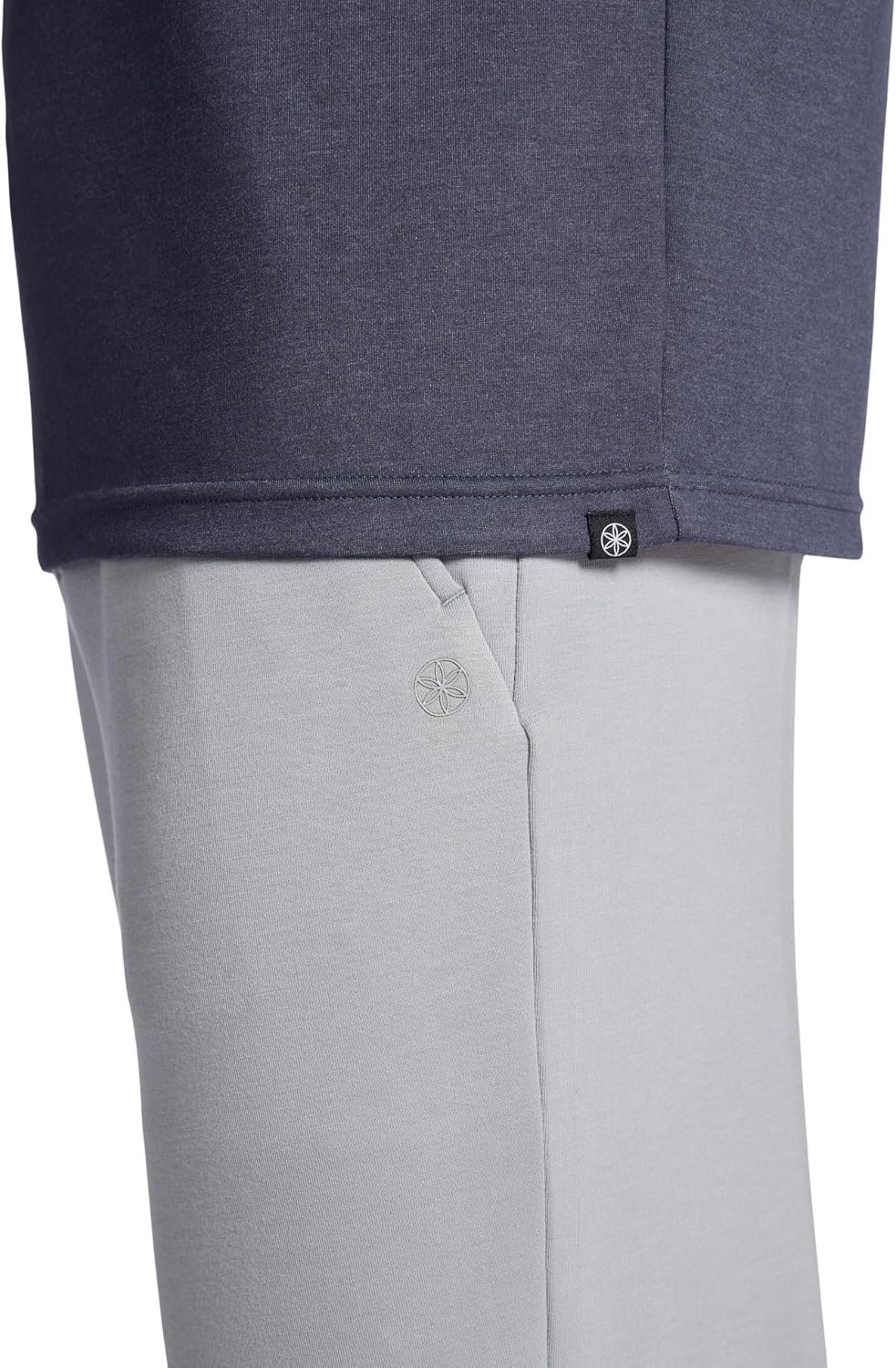 image:imageGaiam Mens Flow State Long Sleeve Crewneck Top Standard Fit Stretch Midweight MaterialCool Grey Heather