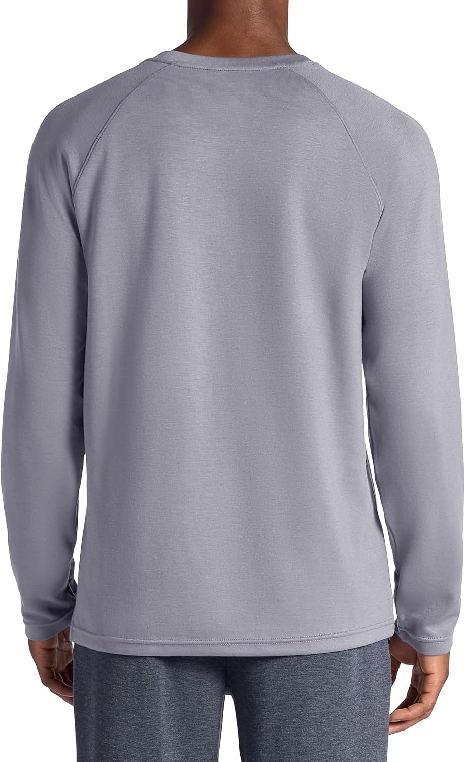 image:imageGaiam Mens Flow State Long Sleeve Crewneck Top Standard Fit Stretch Midweight MaterialSleet