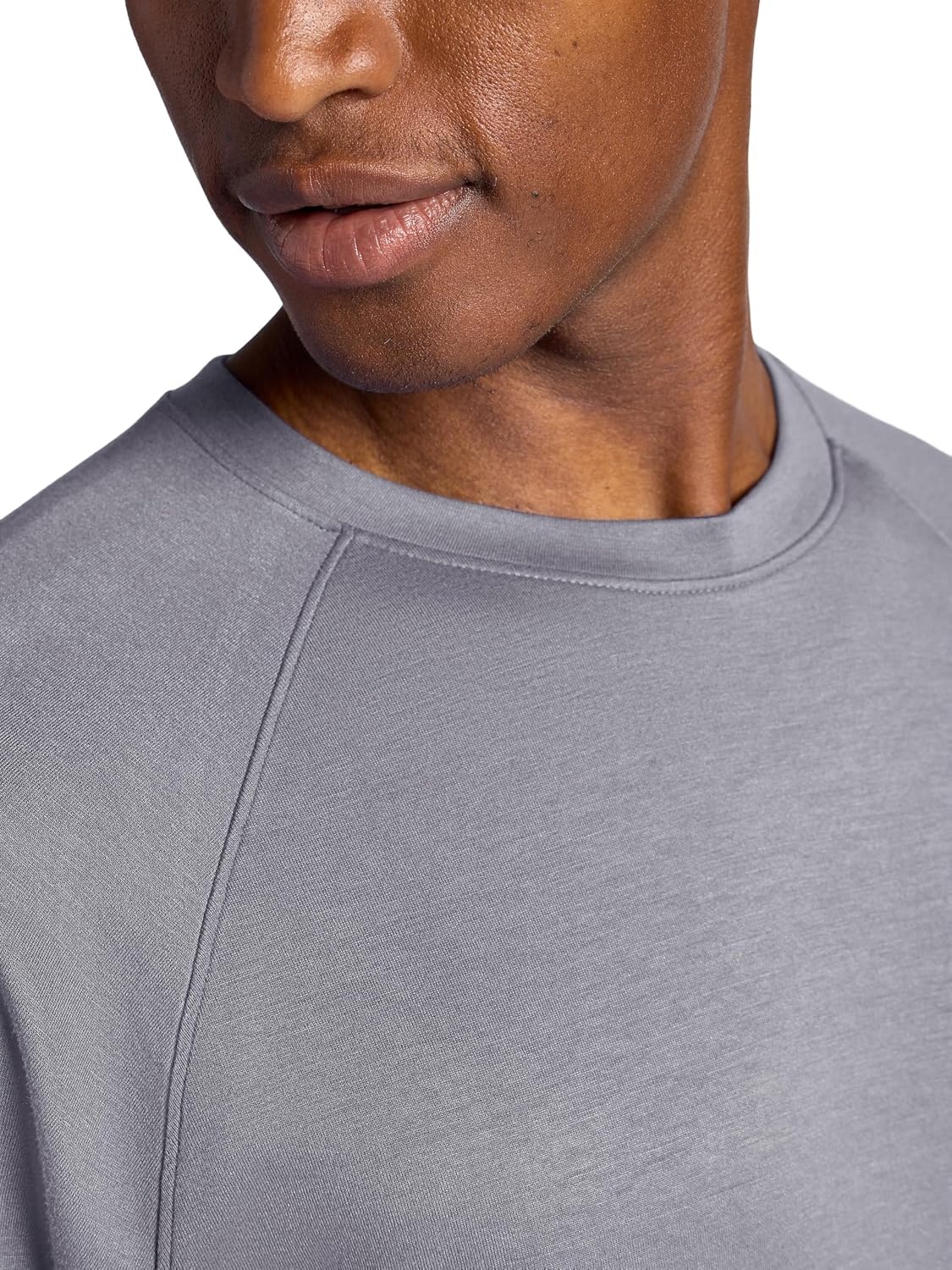 image:imageGaiam Mens Flow State Long Sleeve Crewneck Top Standard Fit Stretch Midweight MaterialSleet