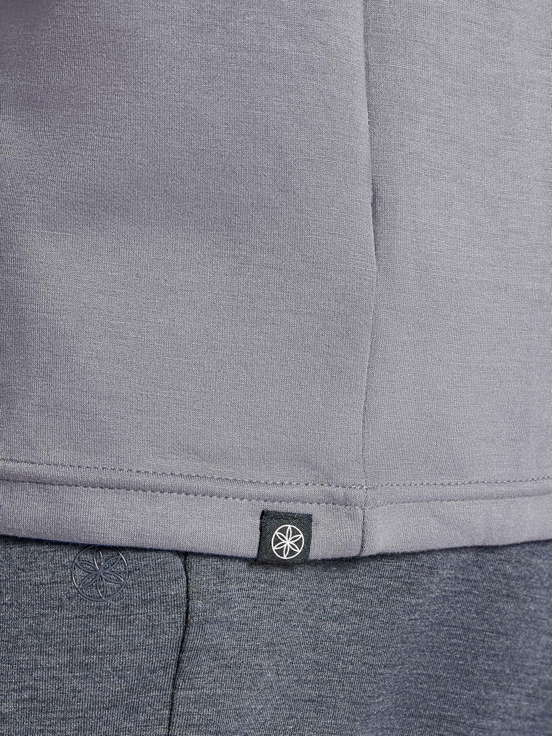 image:imageGaiam Mens Flow State Long Sleeve Crewneck Top Standard Fit Stretch Midweight MaterialSleet