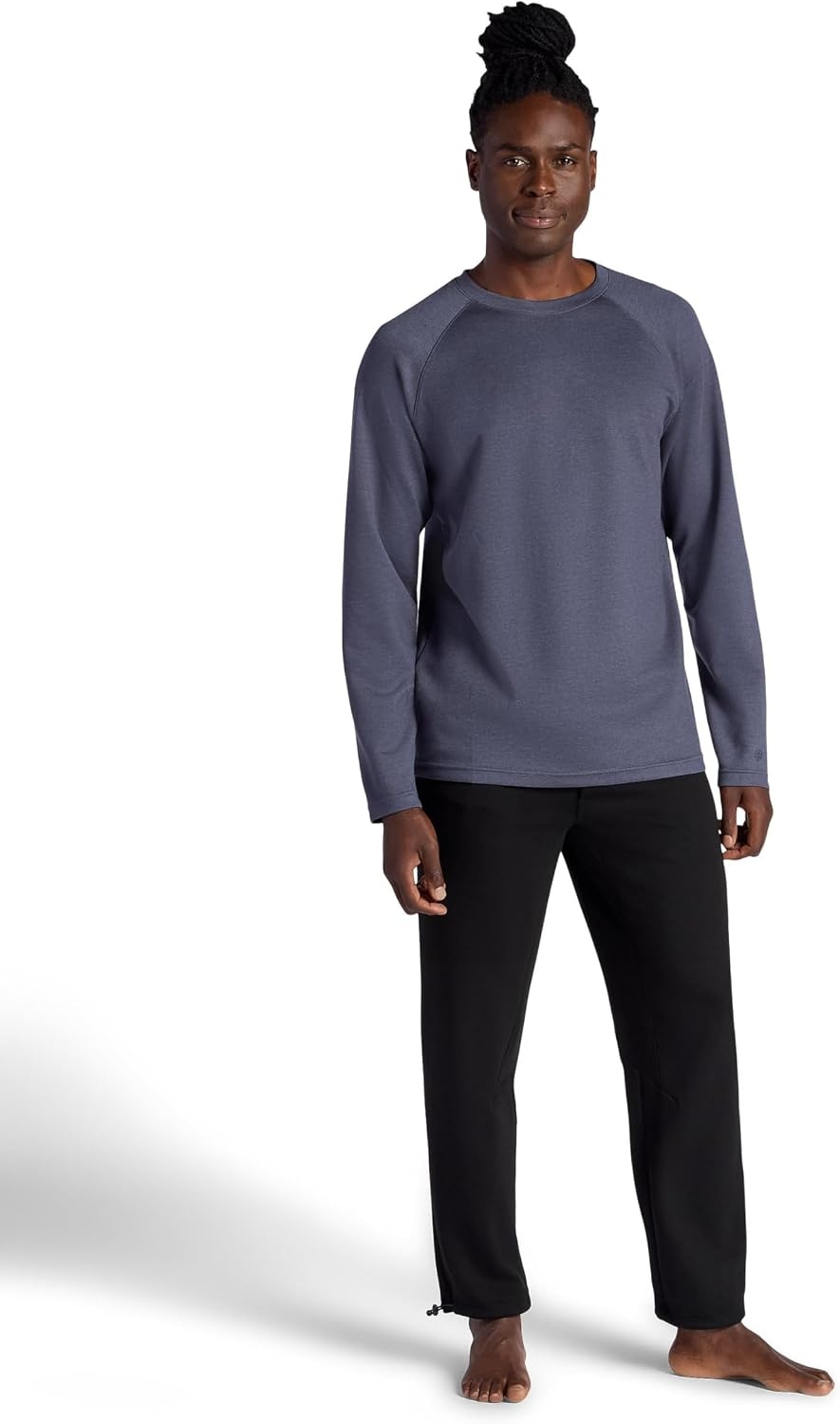 image:imageGaiam Mens Flow State Pant Relaxed Fit 29 Inseam Stretch Lightweight MaterialBlack