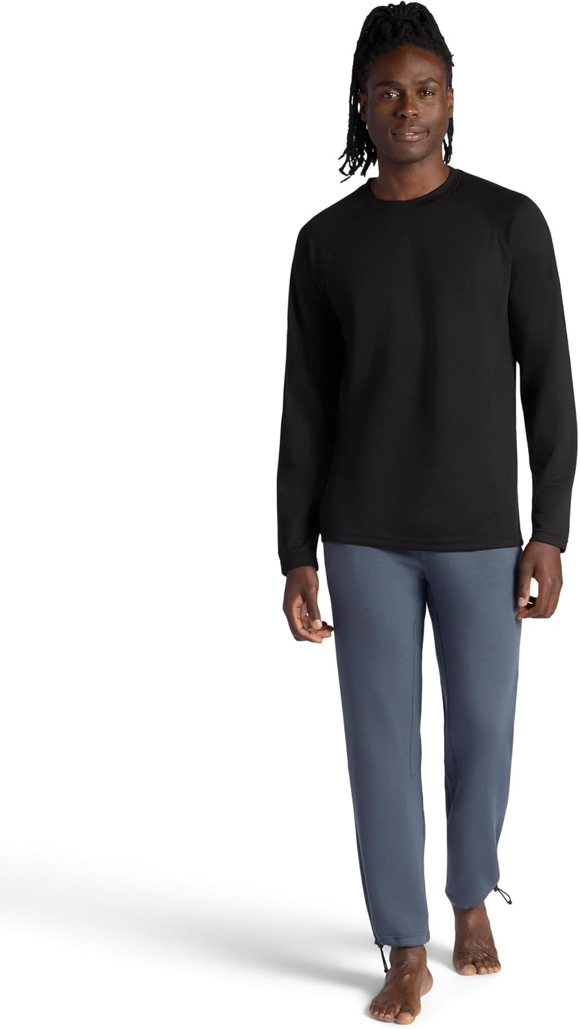 image:imageGaiam Mens Flow State Pant Relaxed Fit 29 Inseam Stretch Lightweight MaterialCool Grey