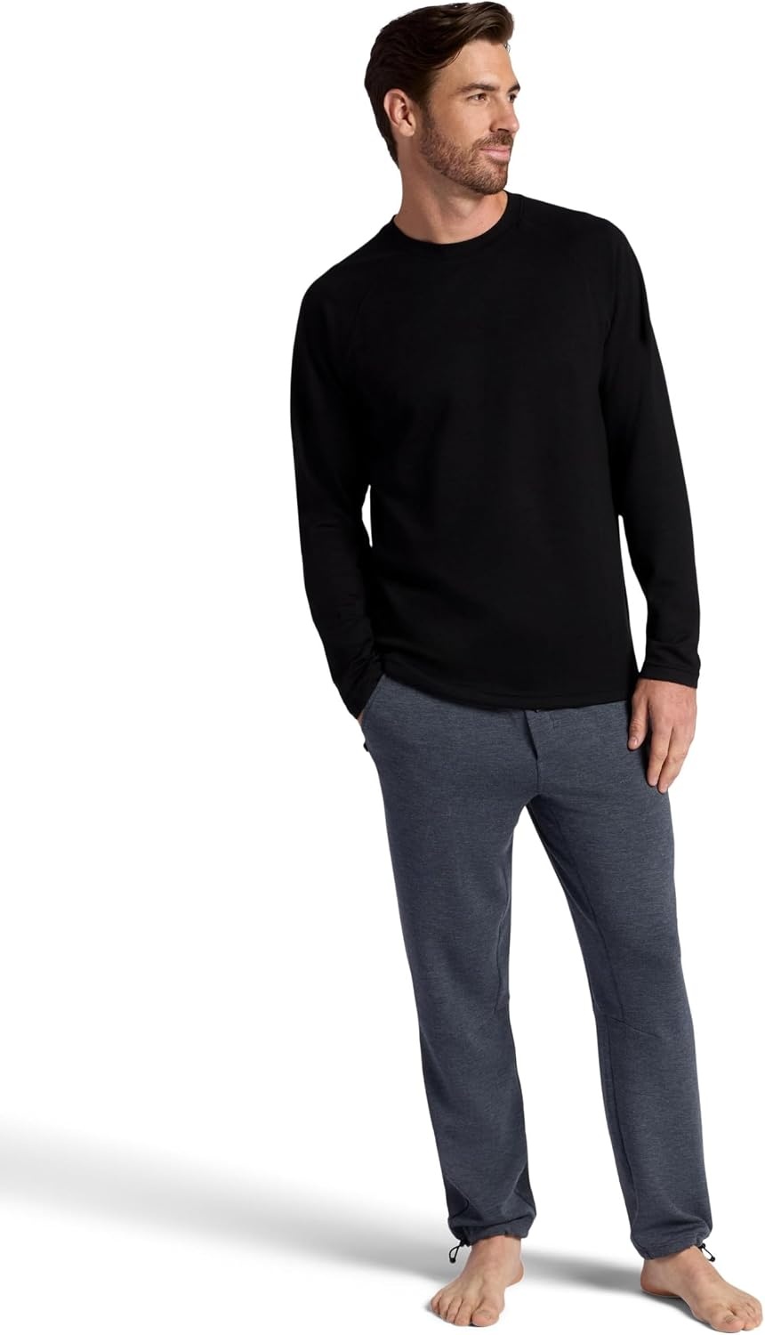 image:imageGaiam Mens Flow State Pant Relaxed Fit 29 Inseam Stretch Lightweight MaterialCool Grey Heather
