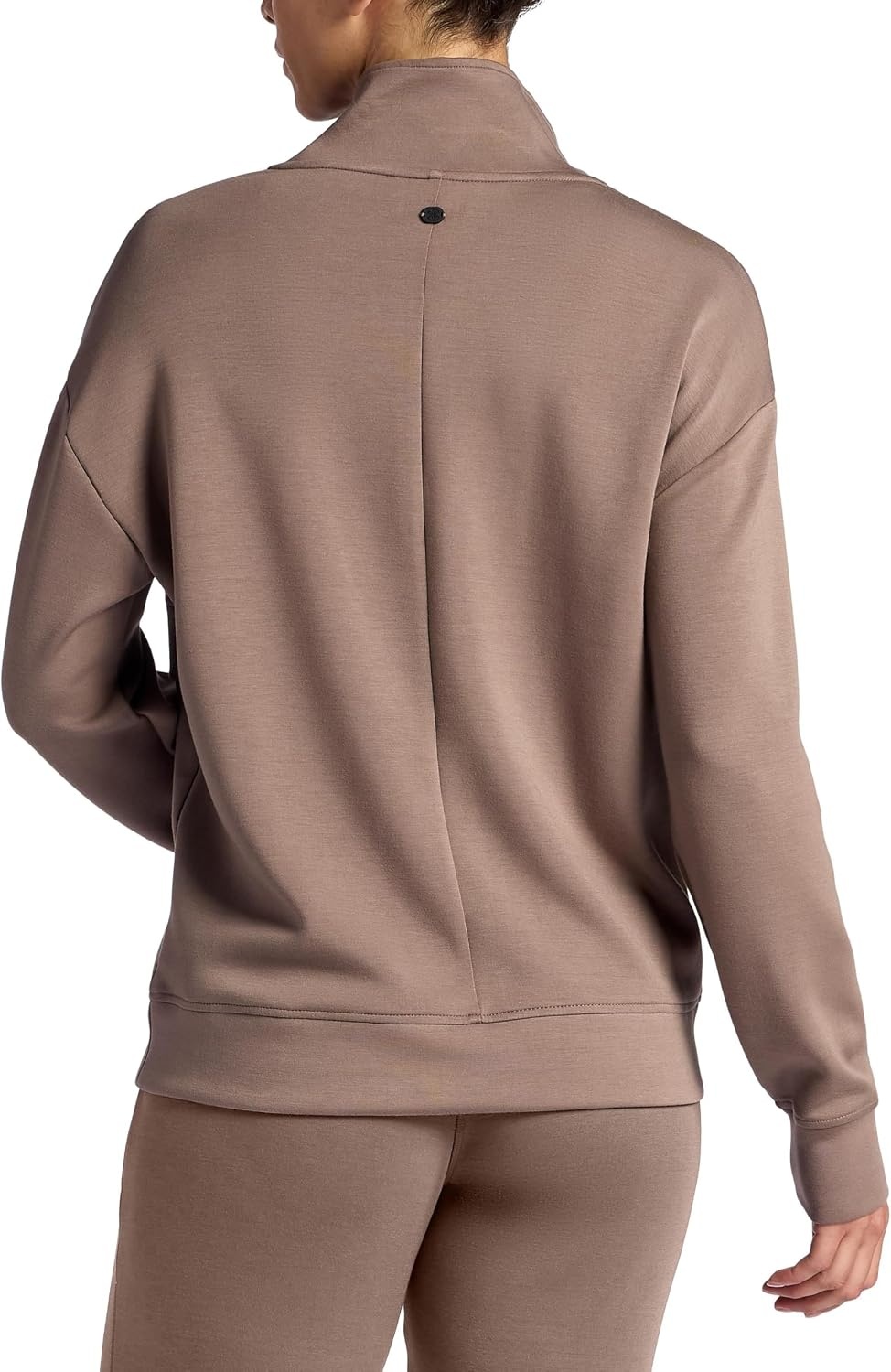 image:imageGaiam Womens Popover Quarterzip Relaxed Cropped Fit Stretch Midweight MaterialFalcon