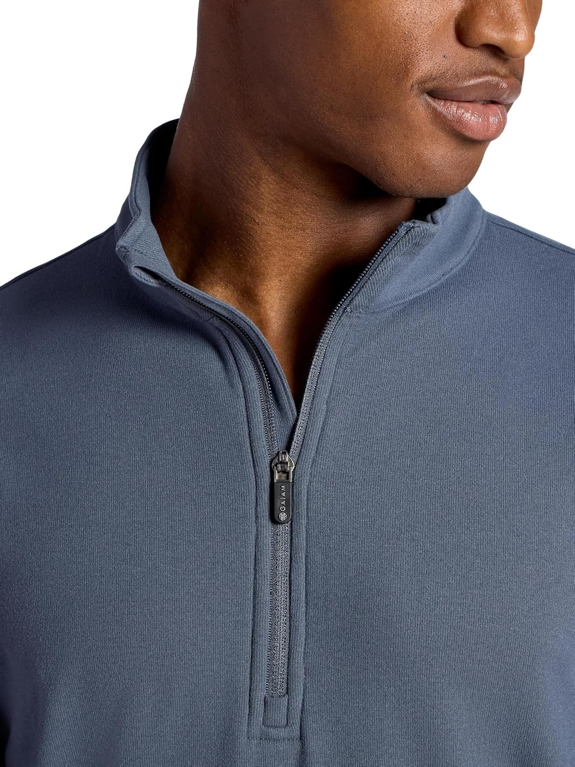 image:imageGaiam Mens Reform Long Sleeve Quarterzip Standard Fit Stretch Midweight MaterialCool Grey