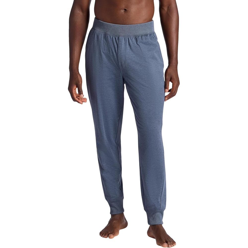 image:imageGaiam Mens Serenity Flow Jogger Standard Fit 30 Inseam Stretch Midweight MaterialCool Grey Heather